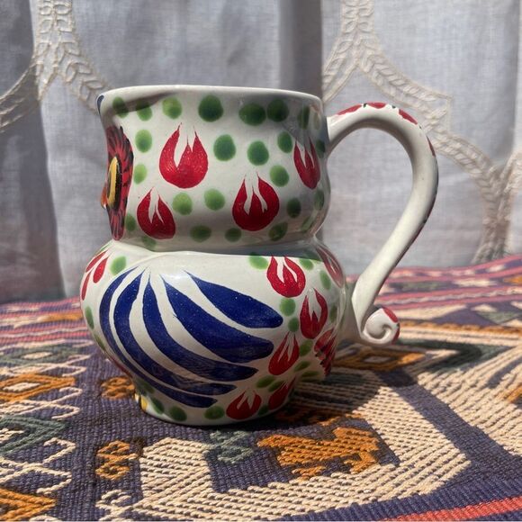 Vintage Handmade Ceramic Owl Mug - Picture 2 of 5